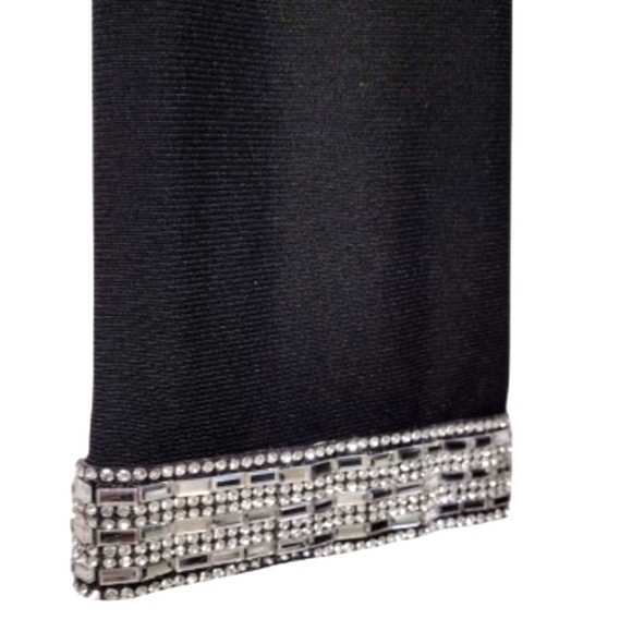 MSK *Bling* Black Cocktail Dress *size* M - Picture 4 of 12